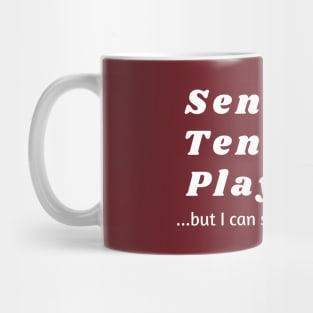 Senior tennis player Mug